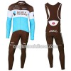 Conjunto Maillot + Culotte largo con tirantes 2018 AG2R La Mondiale N002